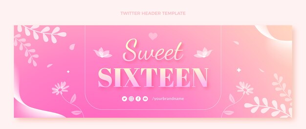 Gradient sweet 16 template