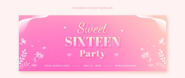 Gradient sweet 16 template