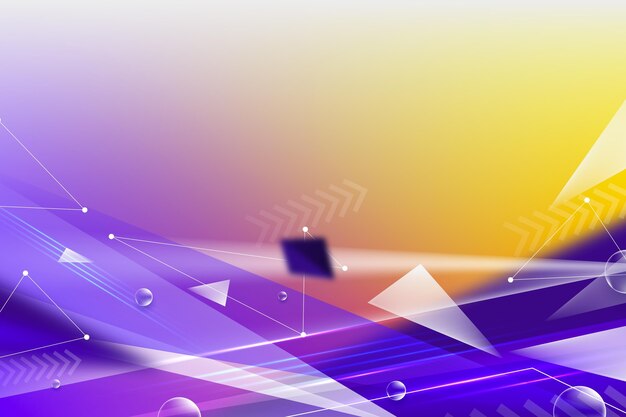 Gradient technology and futuristic background