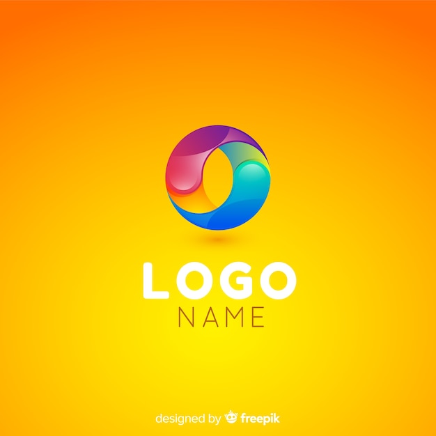 Gradient technology logo template for companies