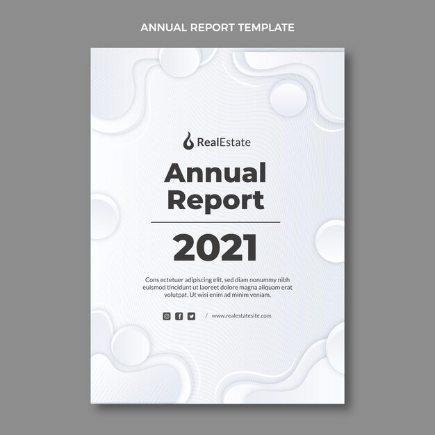 Gradient texture real estate annual report