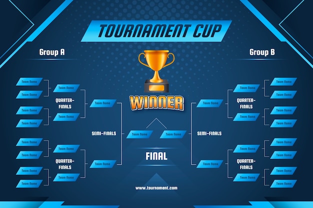 Gradient tournament schedule template