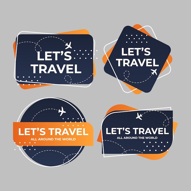 Gradient travel concept labels