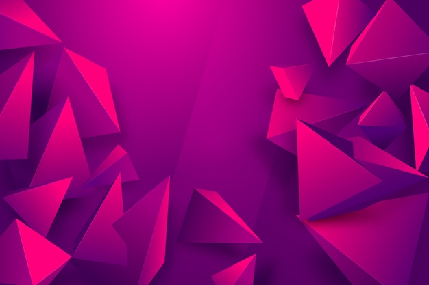 Gradient triangle background with vivid colors