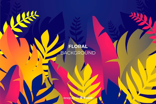 Gradient tropical background