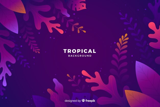 Gradient tropical background