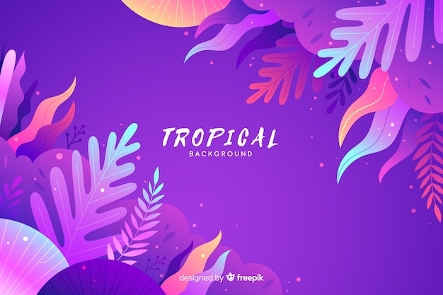 Gradient tropical background