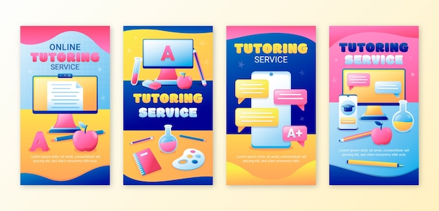 Gradient tutoring service template