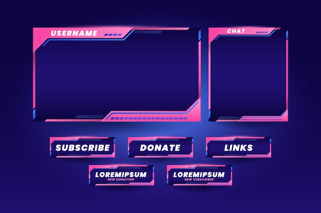 Gradient twitch panels