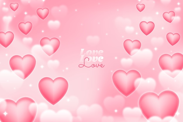 Gradient valentine's day background