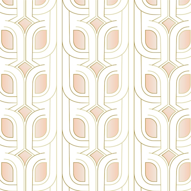 Free vector gradient vintage art deco seamless pattern