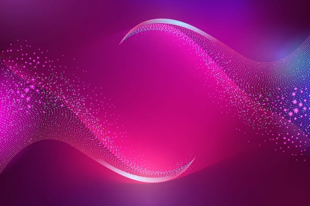 Gradient violet glowing particles background