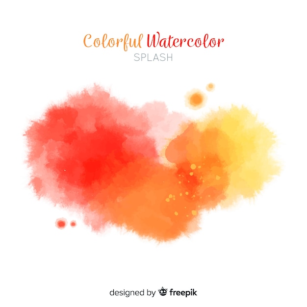 Gradient watercolor stains background