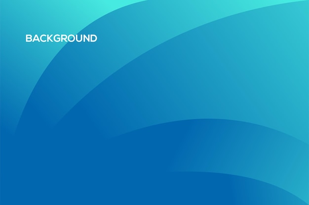 Gradient wave background blue color