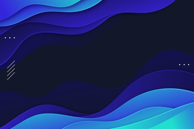 Gradient wavy background