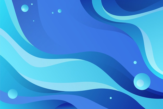 Gradient wavy blue background