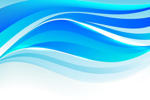 Gradient wavy blue background