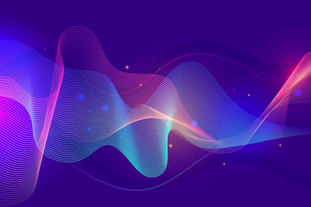 Gradient wavy fluid background