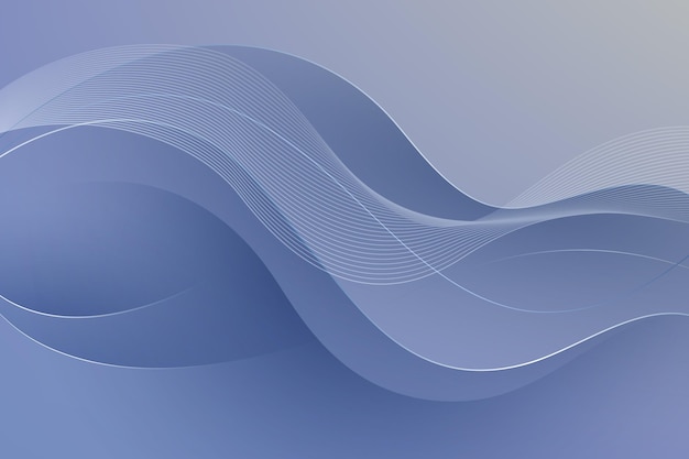 Gradient wavy grey background