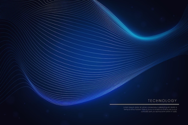 Gradient wavy lines background