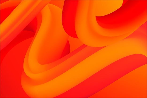 Gradient wavy orange background