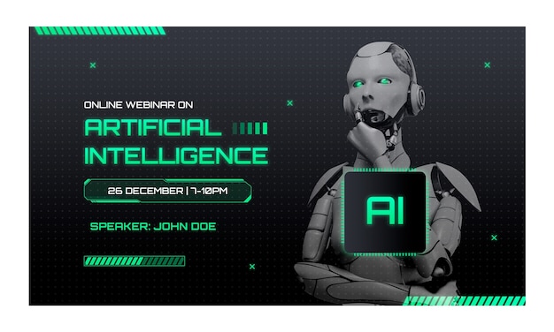 Gradient webinar template for ai technology