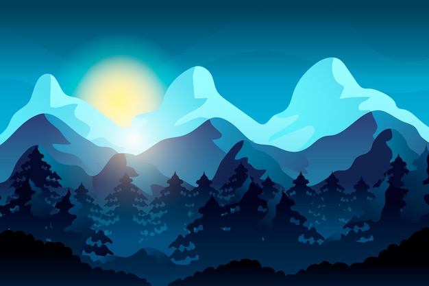 Gradient winter solstice background