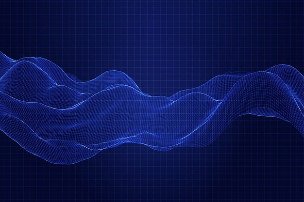 Gradient wireframe background