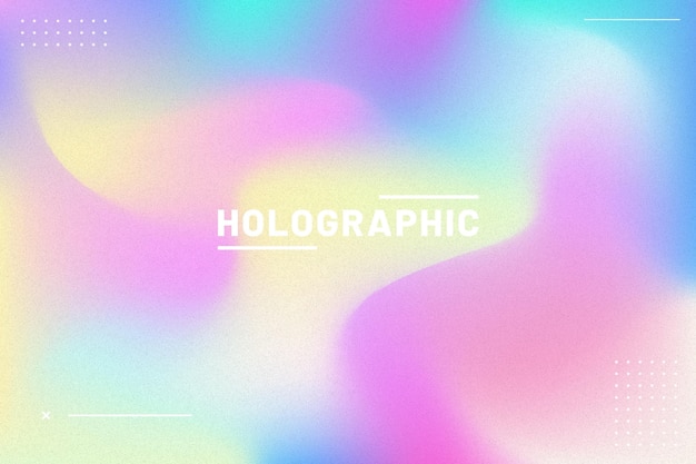 Gradient with grain holographic banner background