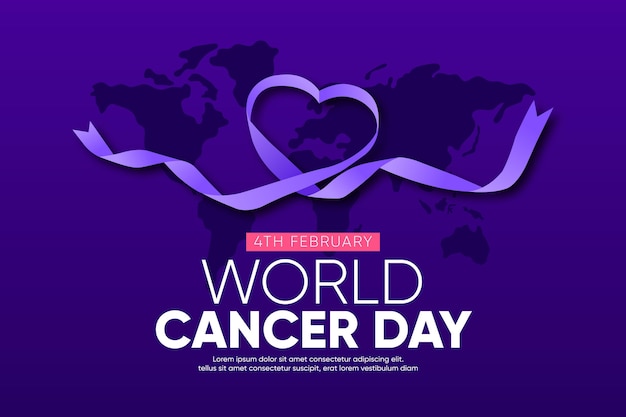 Gradient world cancer day