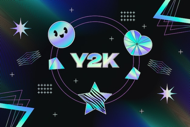 Free Vector gradient y2k background