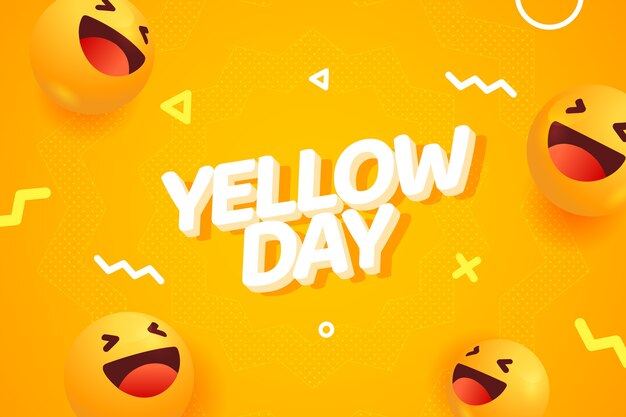 Gradient yellow day background