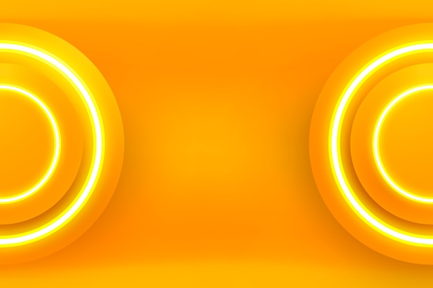 Free Vector gradient yellow neon background