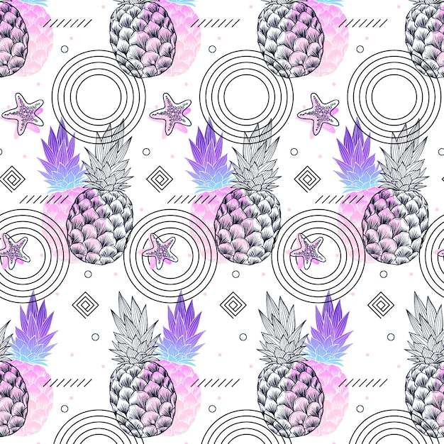 Gradient zine culture pattern