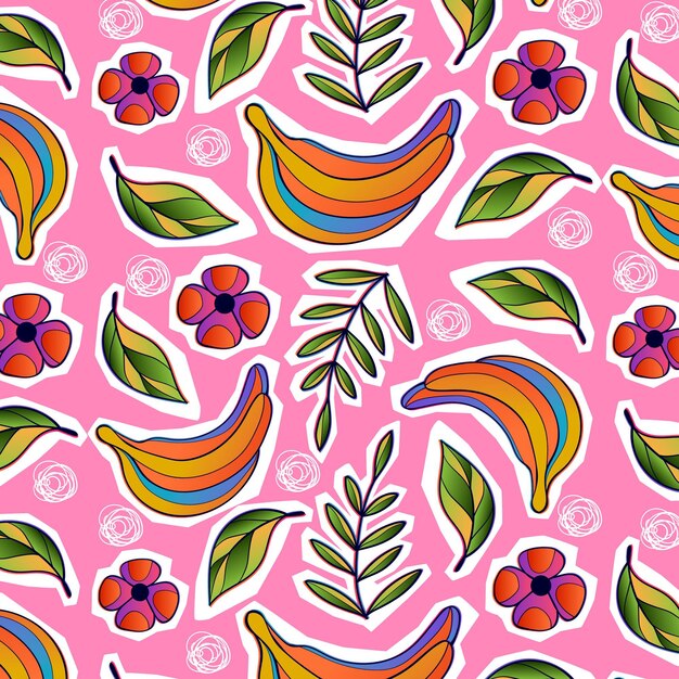 Gradient zine culture pattern