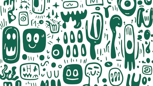 Free Vector graffiti seamless pattern