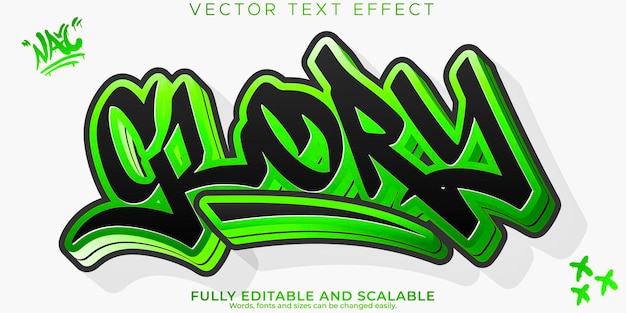 Graffiti text effect editable spray and street text style