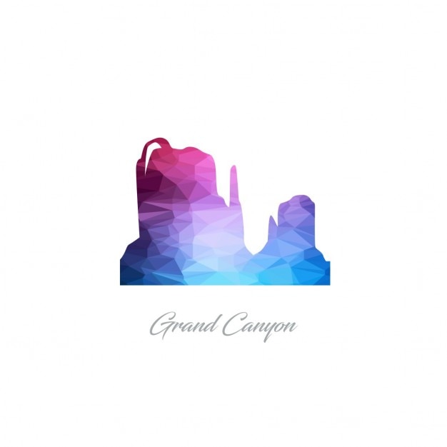 Free Vector grand canyon, polygonal