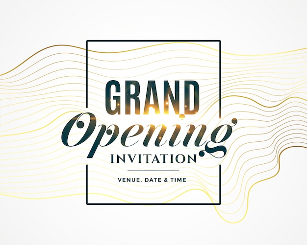 Free vector grand opening invitation