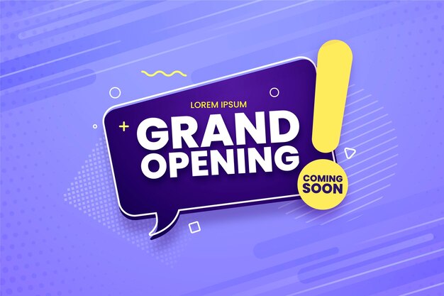 Grand opening soon promo