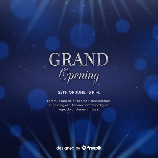 Grand opening