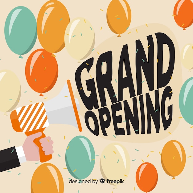 Free vector grand opening