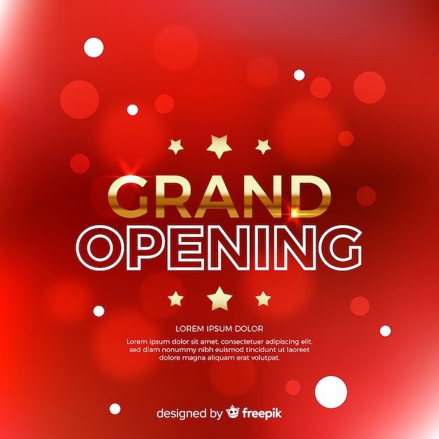 Grand opening