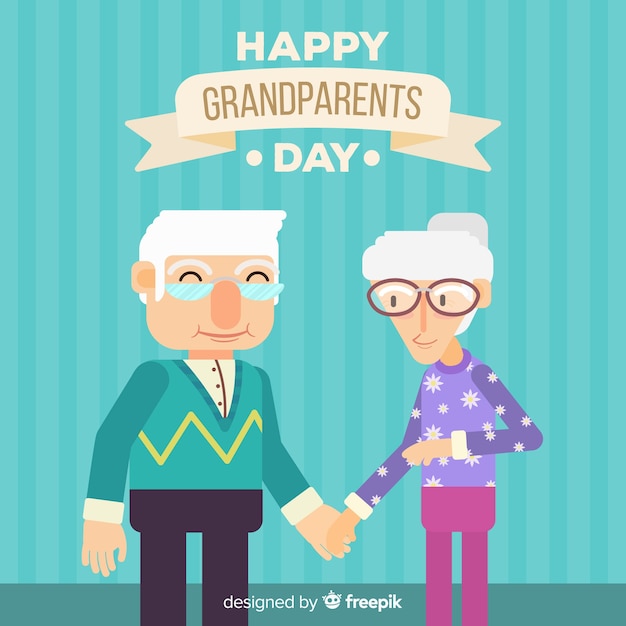 Free Vector grandparents day background