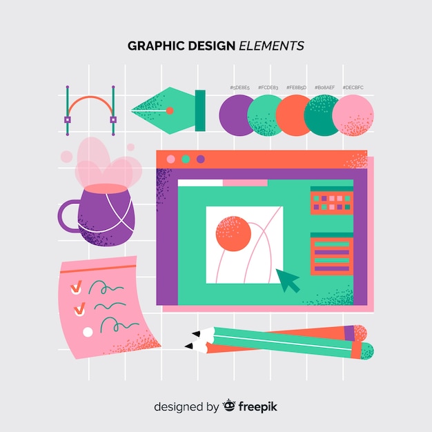 Graphic design element collection