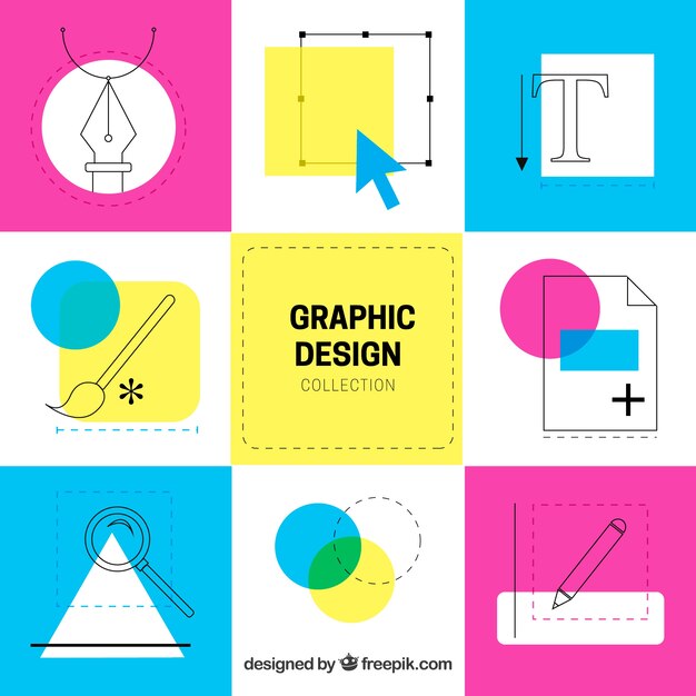 Graphic design elements collection