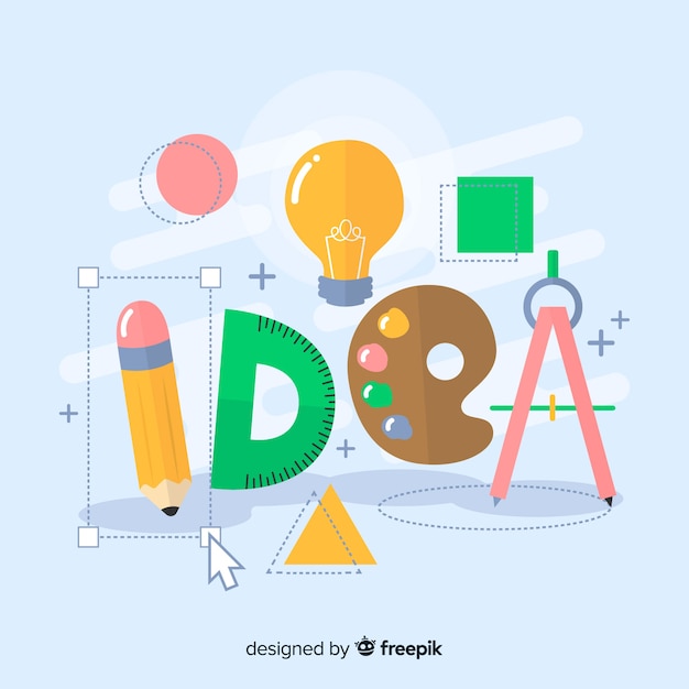 Free vector graphic design idea concept