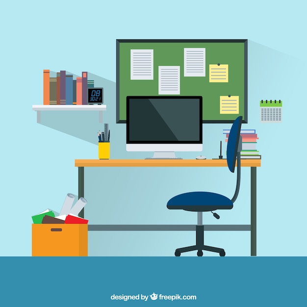 Graphic design workspace background