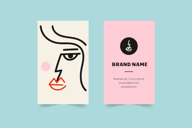 Graphic designer funny business card template