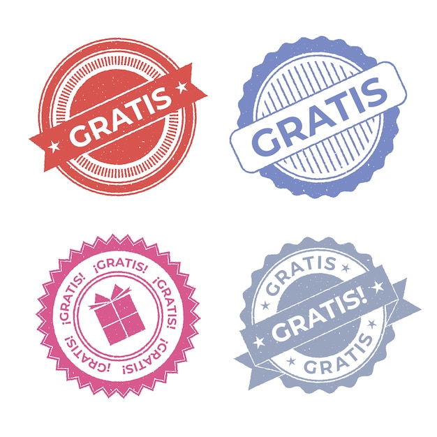 Free vector gratis label collection design